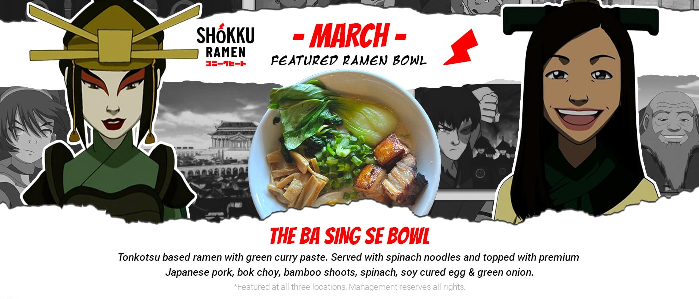 March Ramen Bowl of the Month at Shokku Ramen