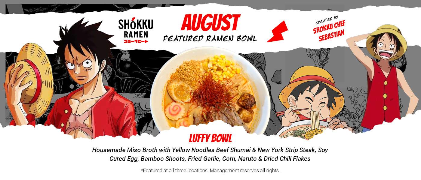August featured ramen bowl, Shokku Ramen